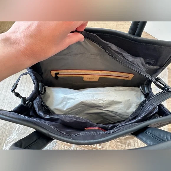 NWT MZ Wallace Black Medium Woven Box Tote. - Picture 10 of 16